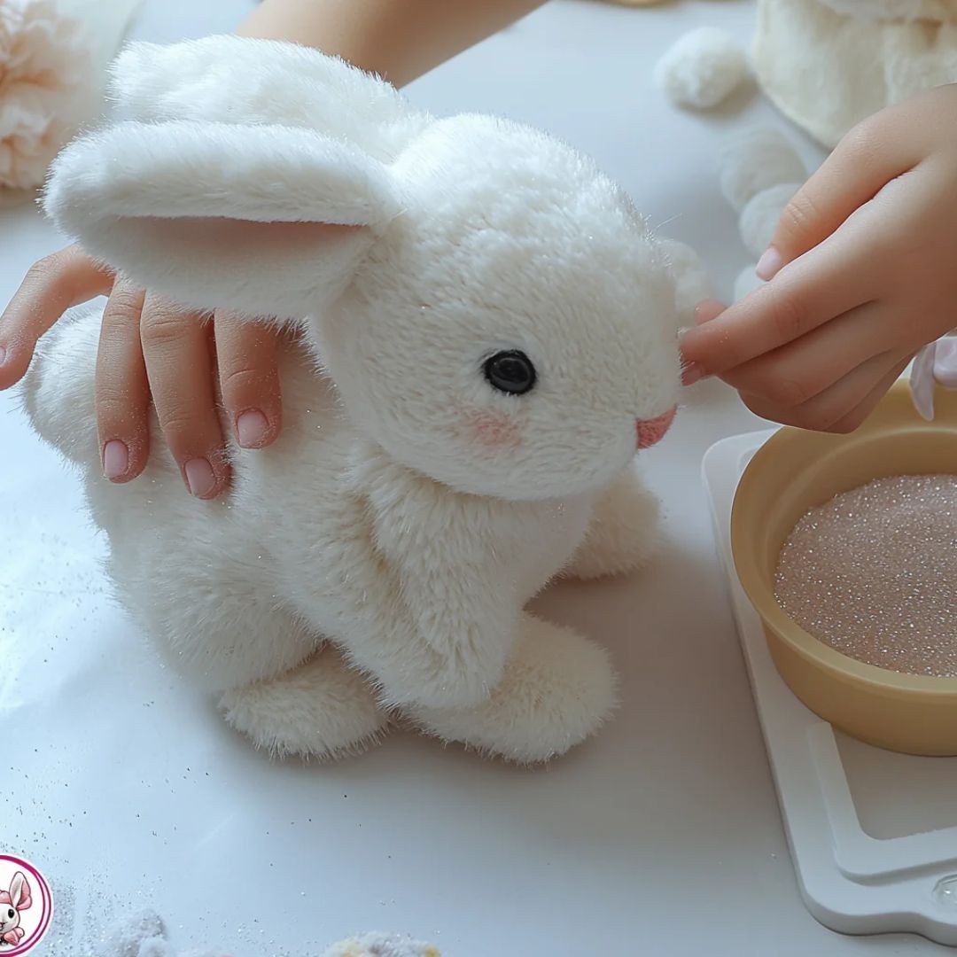 Realistic Bunny Toy Soft Interactive Animal for Children - Image 3