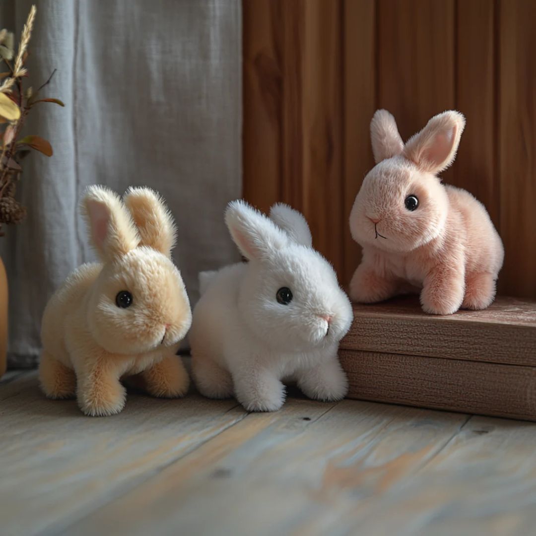 Realistic Bunny Toy Soft Interactive Animal for Children - Image 4