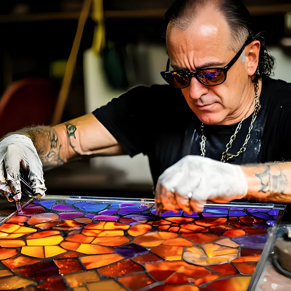 Artistic Cat-shaped Mosaic Table Lamp for Elegant Home Decoration