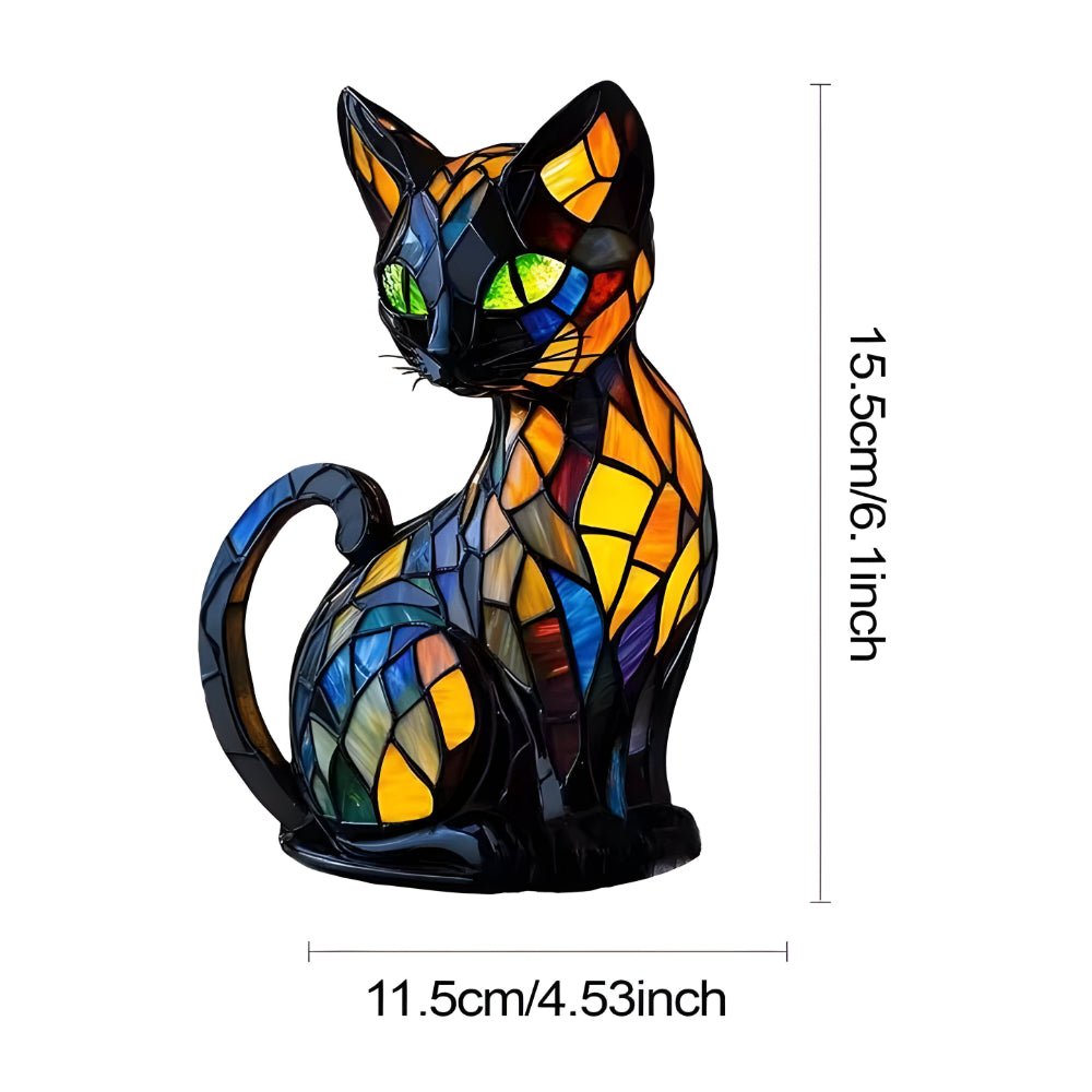 Artistic Cat-shaped Mosaic Table Lamp for Elegant Home Decoration