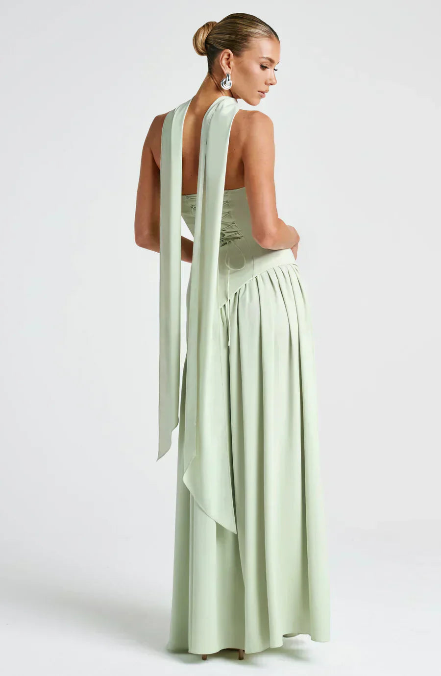 Women's Refined Tailored Asymmetric Slit Cocktail Party Wedding Guest Dresses