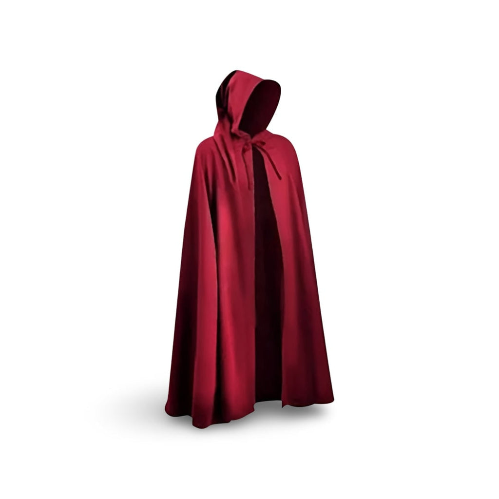 Medieval Knight Costume Templar Cross Tunic Hooded Cloak - Image 12