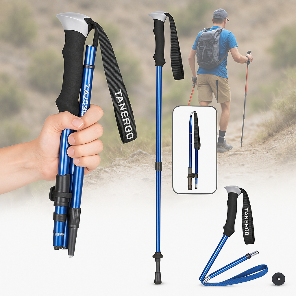 Lightweight Hiking Poles and Foldable Walking Support - Image 4