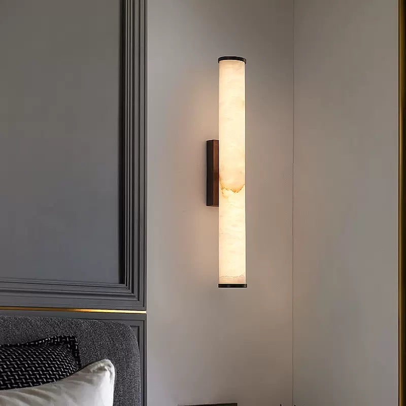 Lumaria – Modern LED Wall Light Marble Effect Diffuser - Image 3