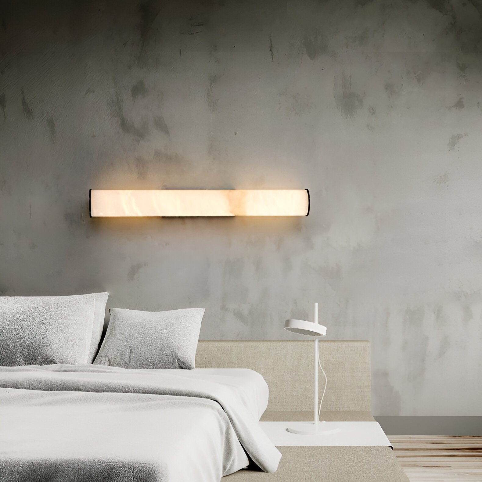 Lumaria – Modern LED Wall Light Marble Effect Diffuser - Image 4