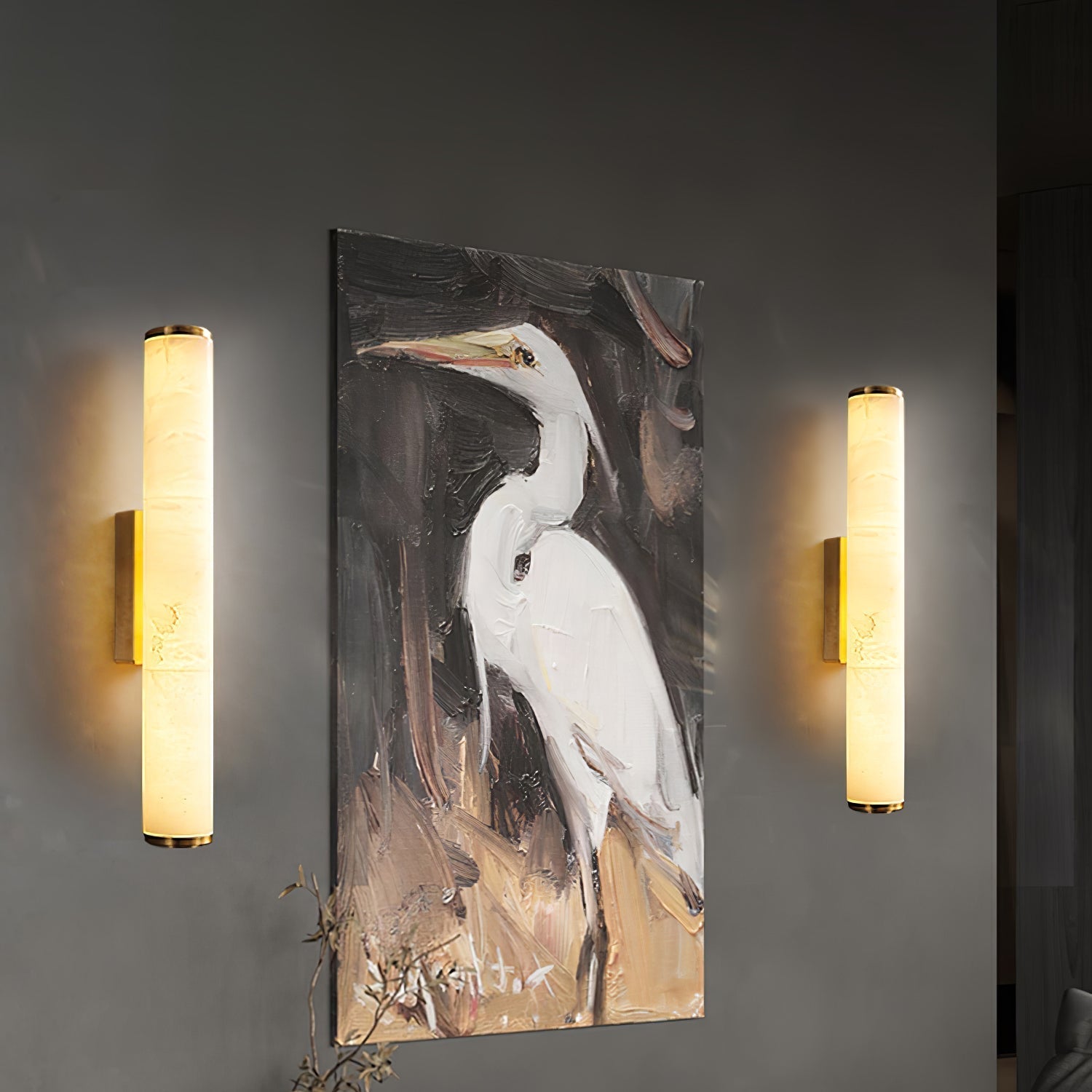 Lumaria – Modern LED Wall Light Marble Effect Diffuser - Image 11