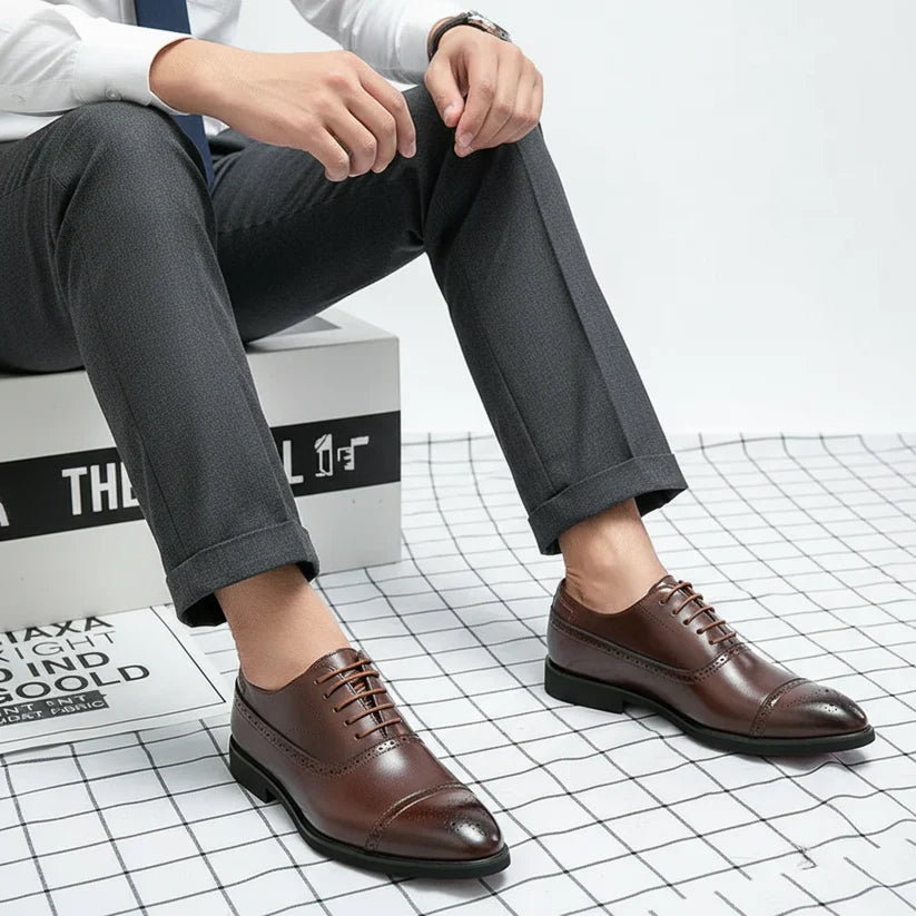 Men’s Elegant Brogue Formal Wedding Shoes