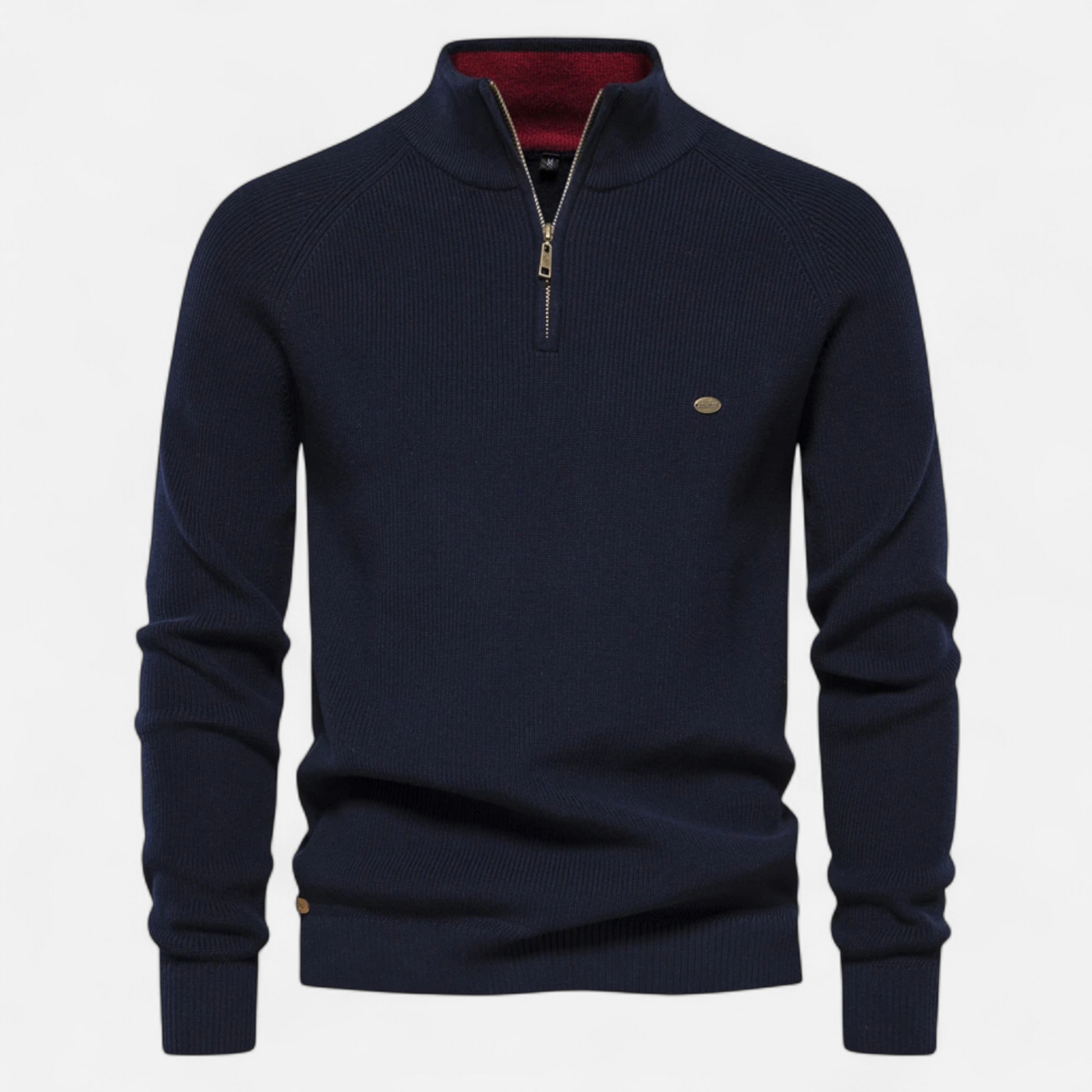Men’s Timeless Warm Half-Zipper Knitted Sweater