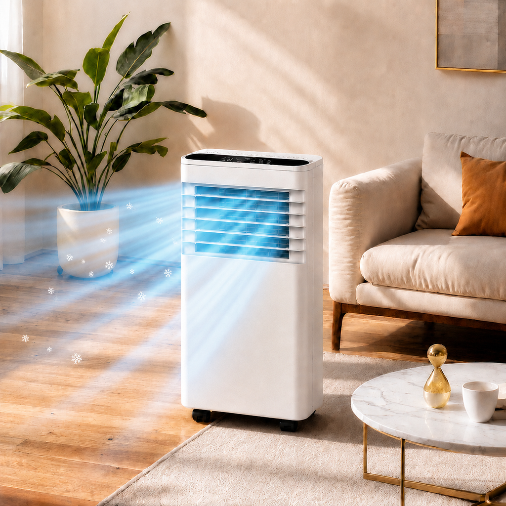 Portable Air Conditioner 7000 BTU 4-in-1 Cooling Heating Fan Dehumidifier - Image 2