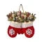 Mitten Shaped Christmas Door Hanger LED Frosted Greenery - Image 8