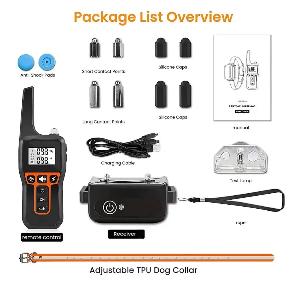 Long‑Range Waterproof Dog Training Collar with 3 Modes - Image 9