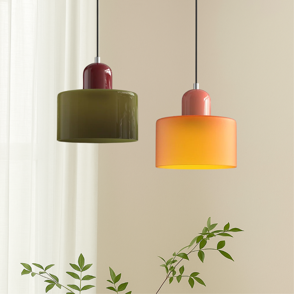 Niora – Cylindrical Glass Pendant Light - Image 37