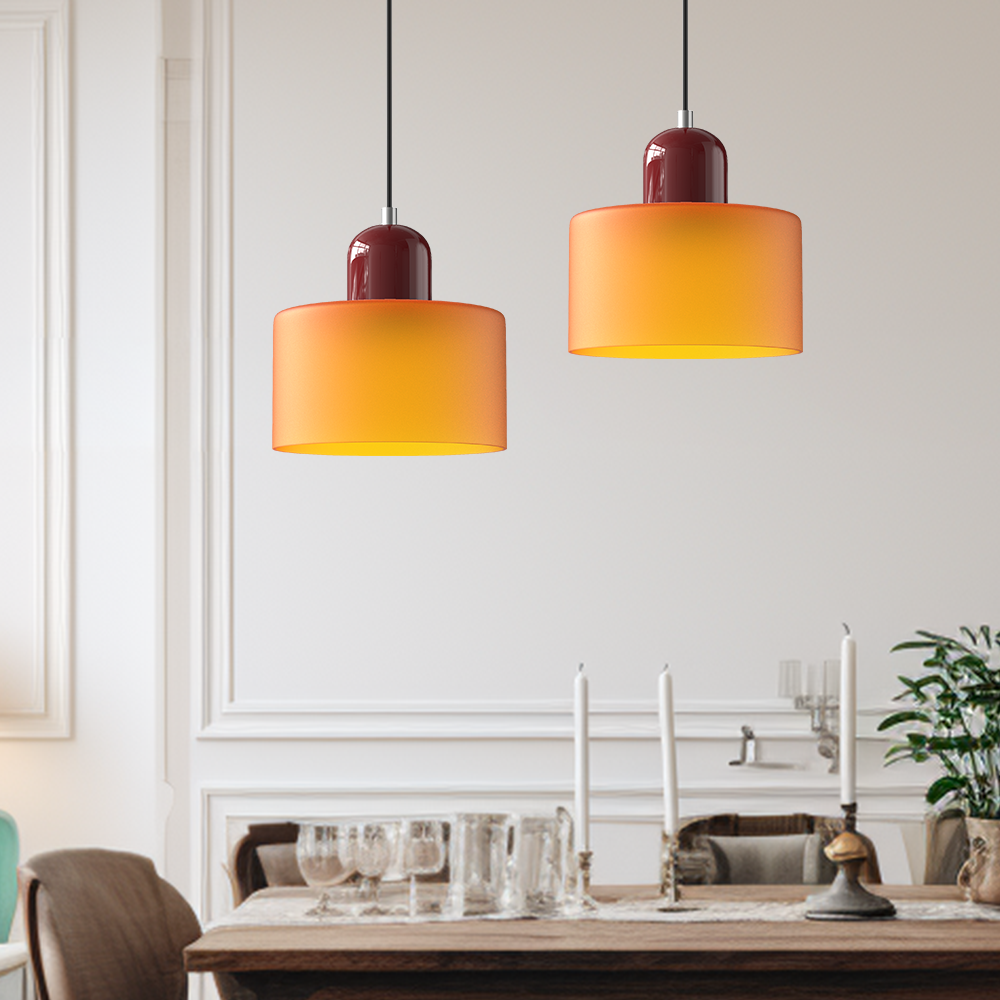 Niora – Cylindrical Glass Pendant Light - Image 38
