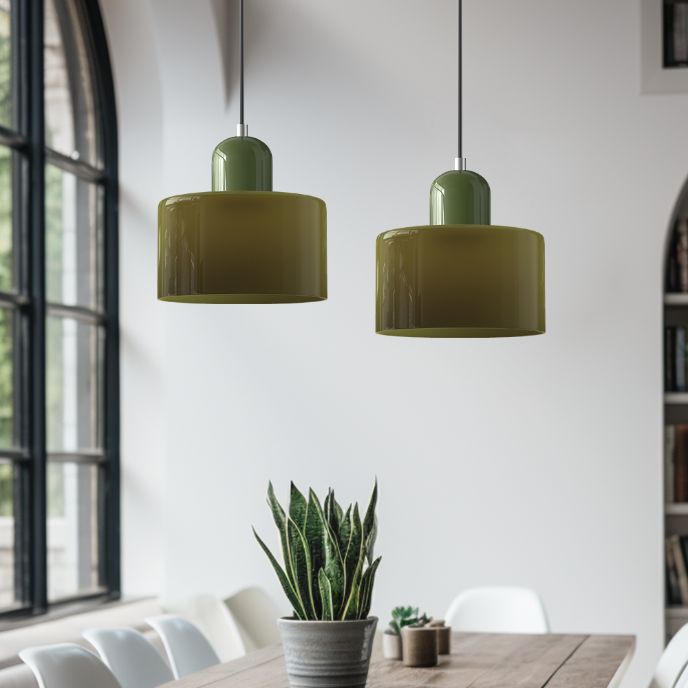 Niora – Cylindrical Glass Pendant Light - Image 39
