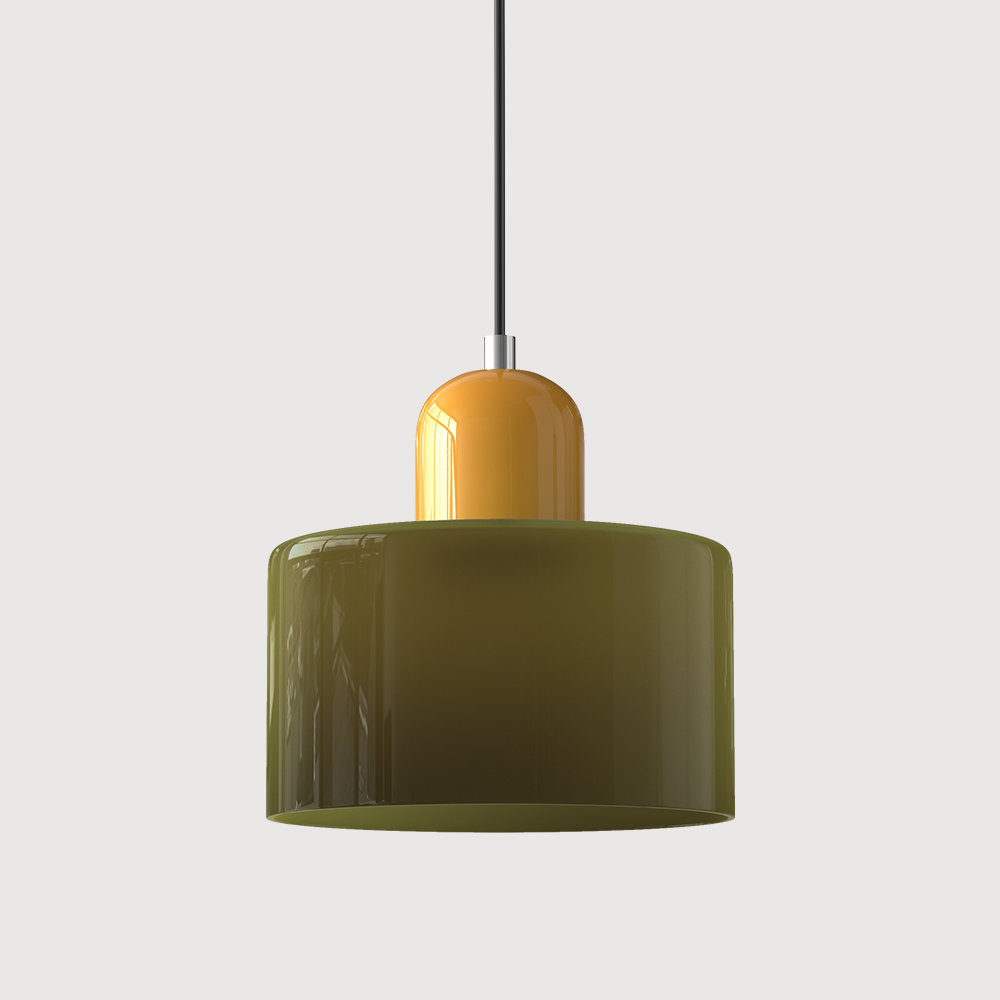 Niora – Cylindrical Glass Pendant Light - Image 29