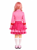 Kids Adults 5 Piece Pink Princess Academy Costume - Image 5