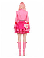 Kids Adults 5 Piece Pink Princess Academy Costume - Image 9