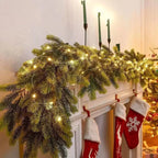Christmas Garland Battery Operated 50 Warm White LED Lights - Image 8