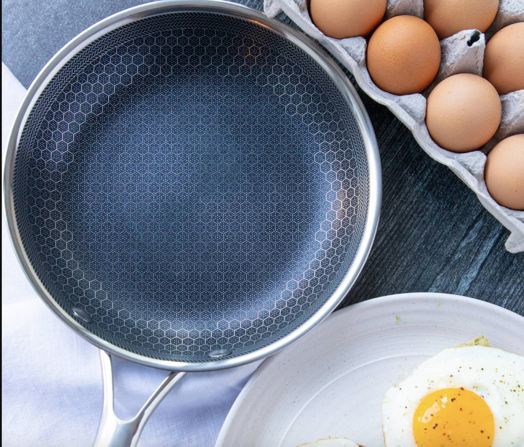 Versatile Nonstick Stainless Steel Frying Pan - Induction Ready