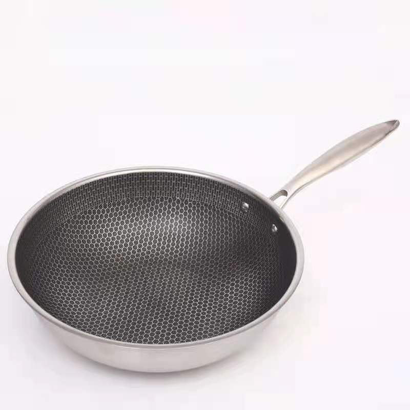 Versatile Nonstick Stainless Steel Frying Pan - Induction Ready