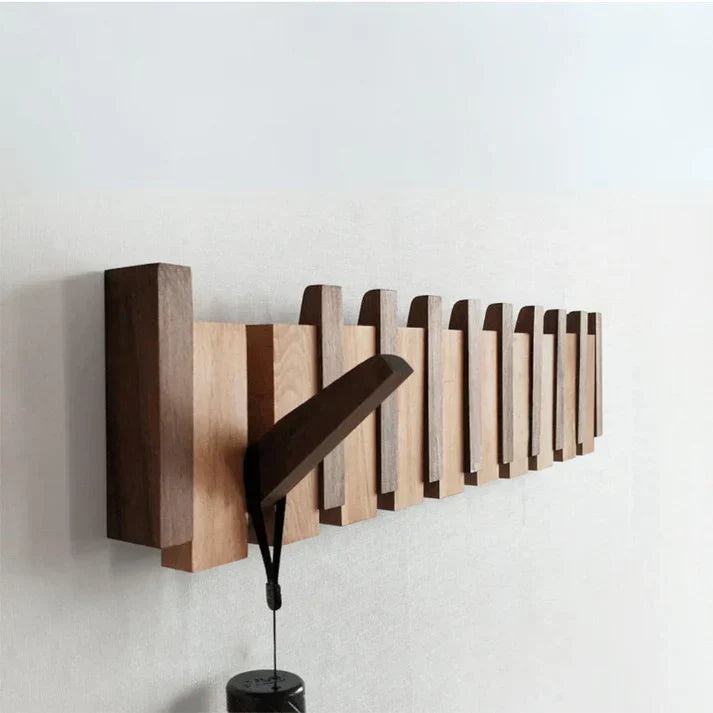Nubil Wooden Coat Rack – Wall-Mounted Piano Style Hanger - Image 4