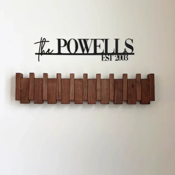 Nubil Wooden Coat Rack – Wall-Mounted Piano Style Hanger