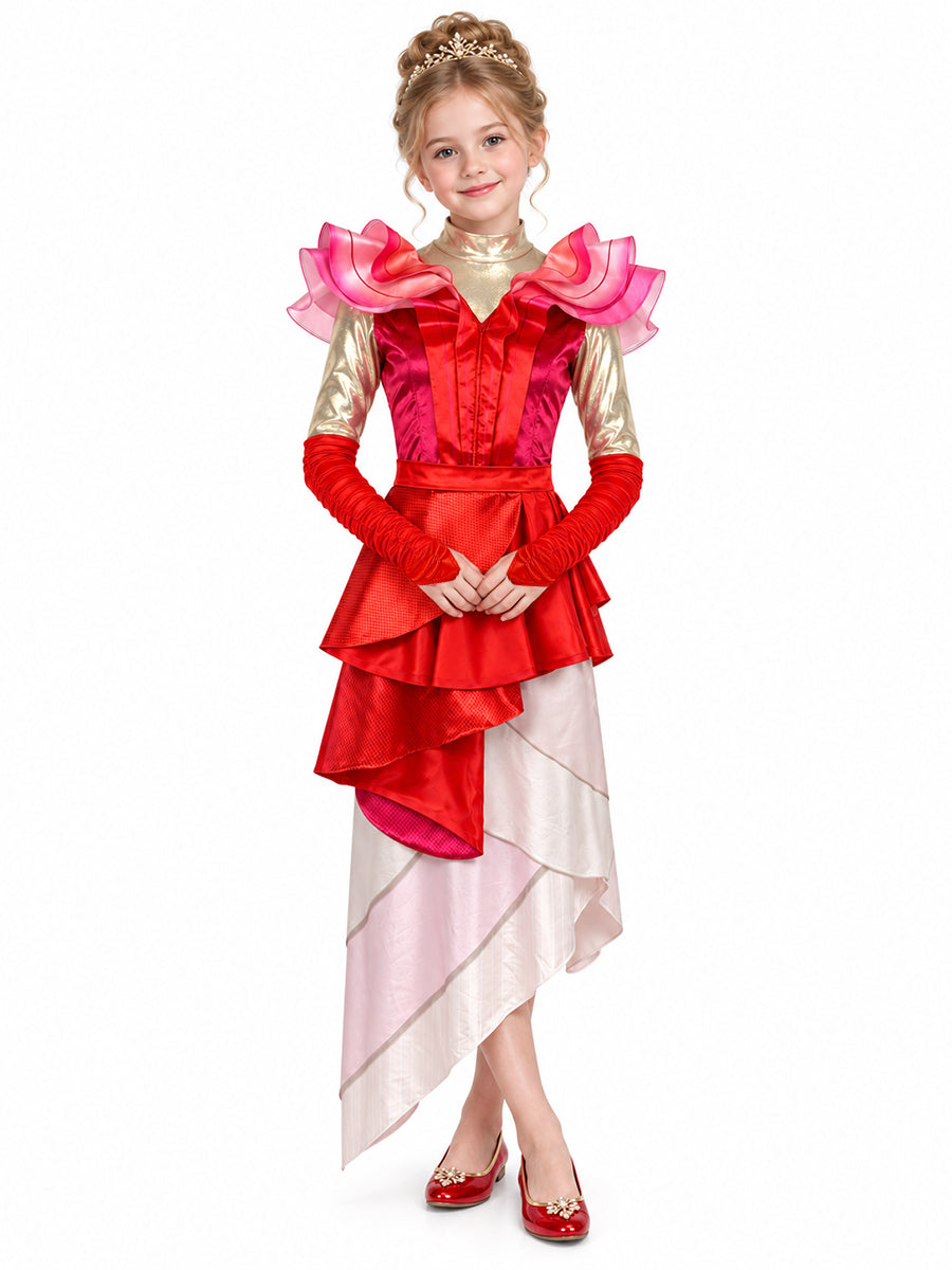 Women Girls Cosplay Costume Red Queen