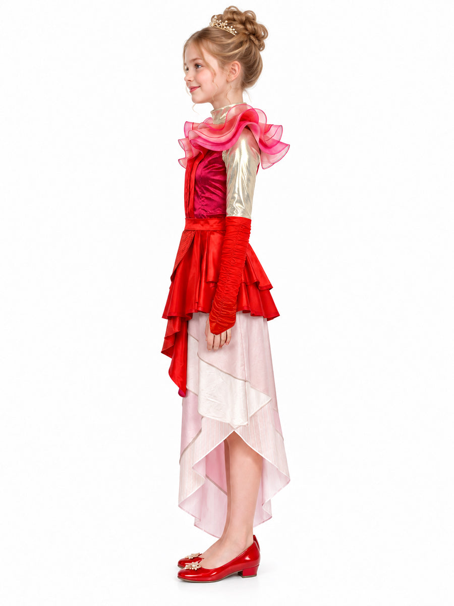 Women Girls Cosplay Costume Red Queen - Image 3