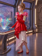 Women Girls Cosplay Costume Red Queen - Image 5