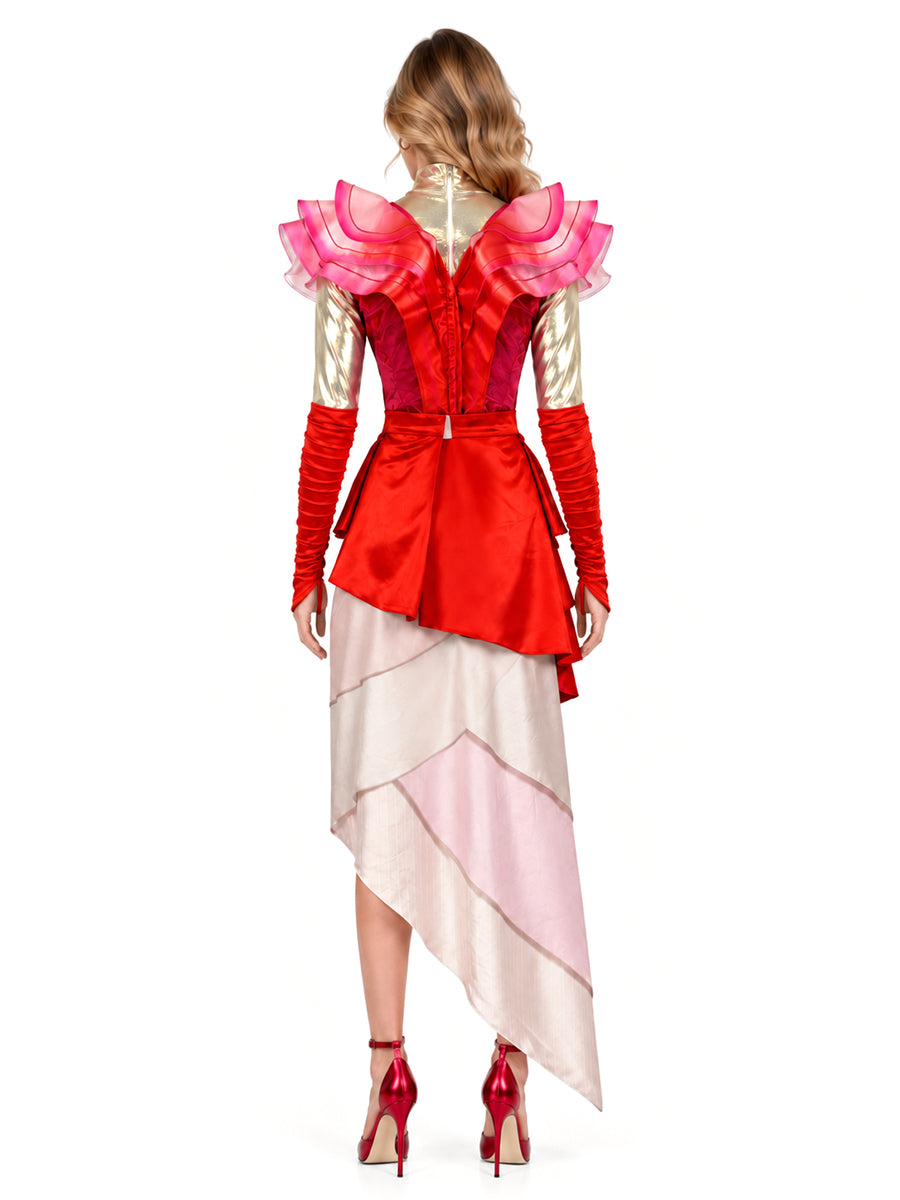 Women Girls Cosplay Costume Red Queen - Image 8