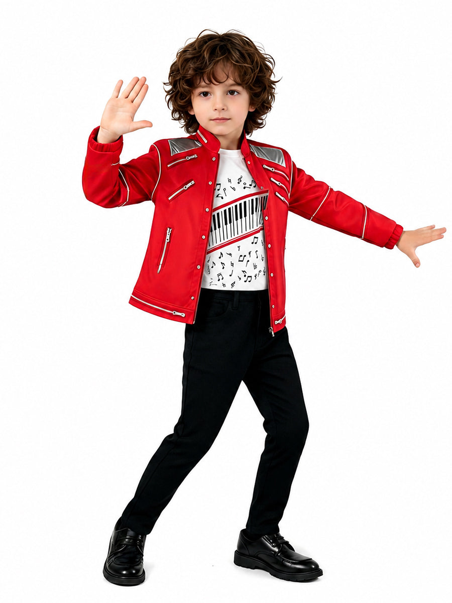 Kids Adult 3 Piece Pop King Costume - Image 4