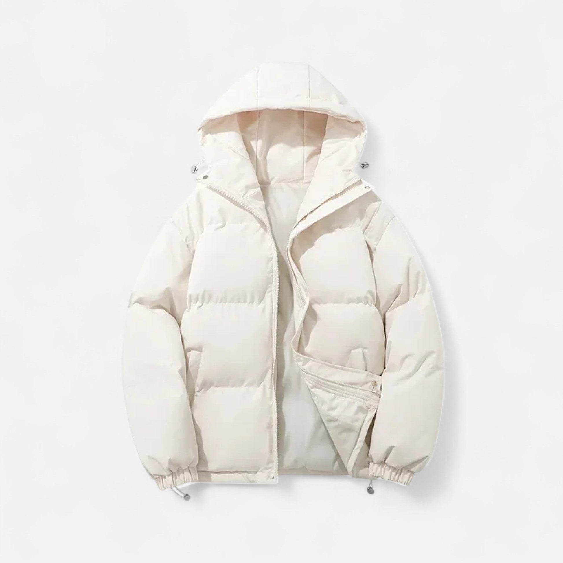 Versatile Insulated Quilted Unisex Hooded Puffer Jacket for Winter