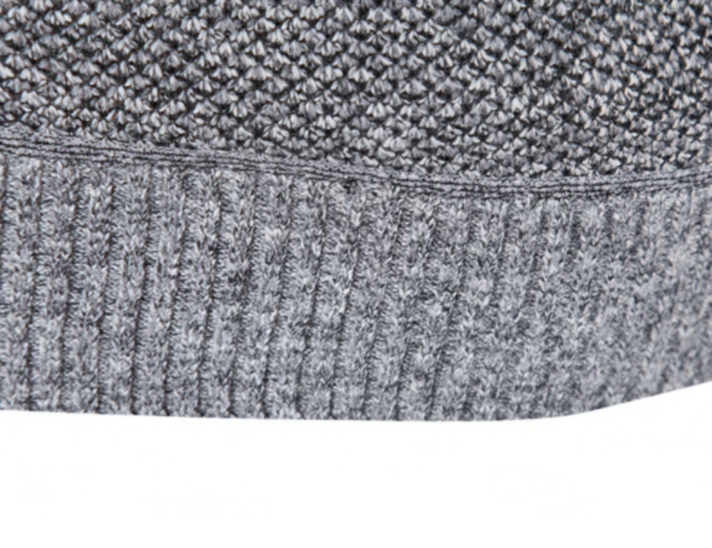 Men's Retro Stand-Up Zipper Collar Winter Sweater