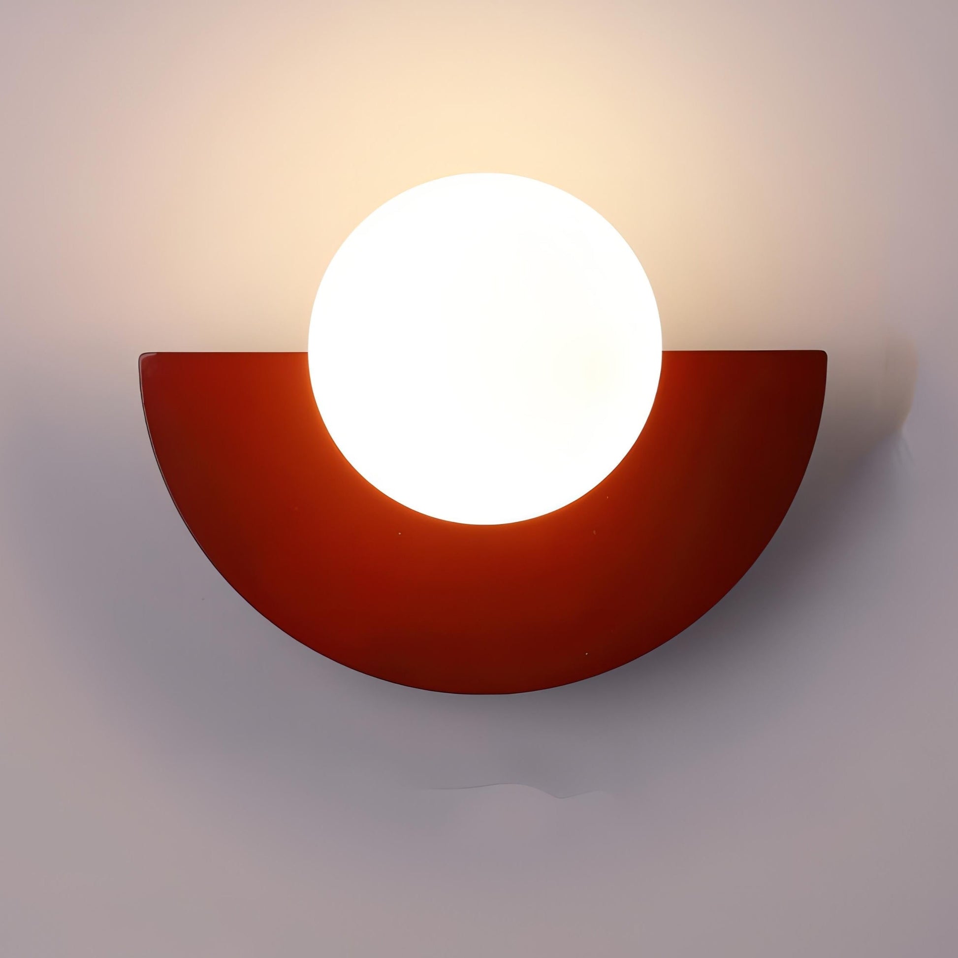 Naorena – Semicircle Wall Light With Round Shade - Image 3