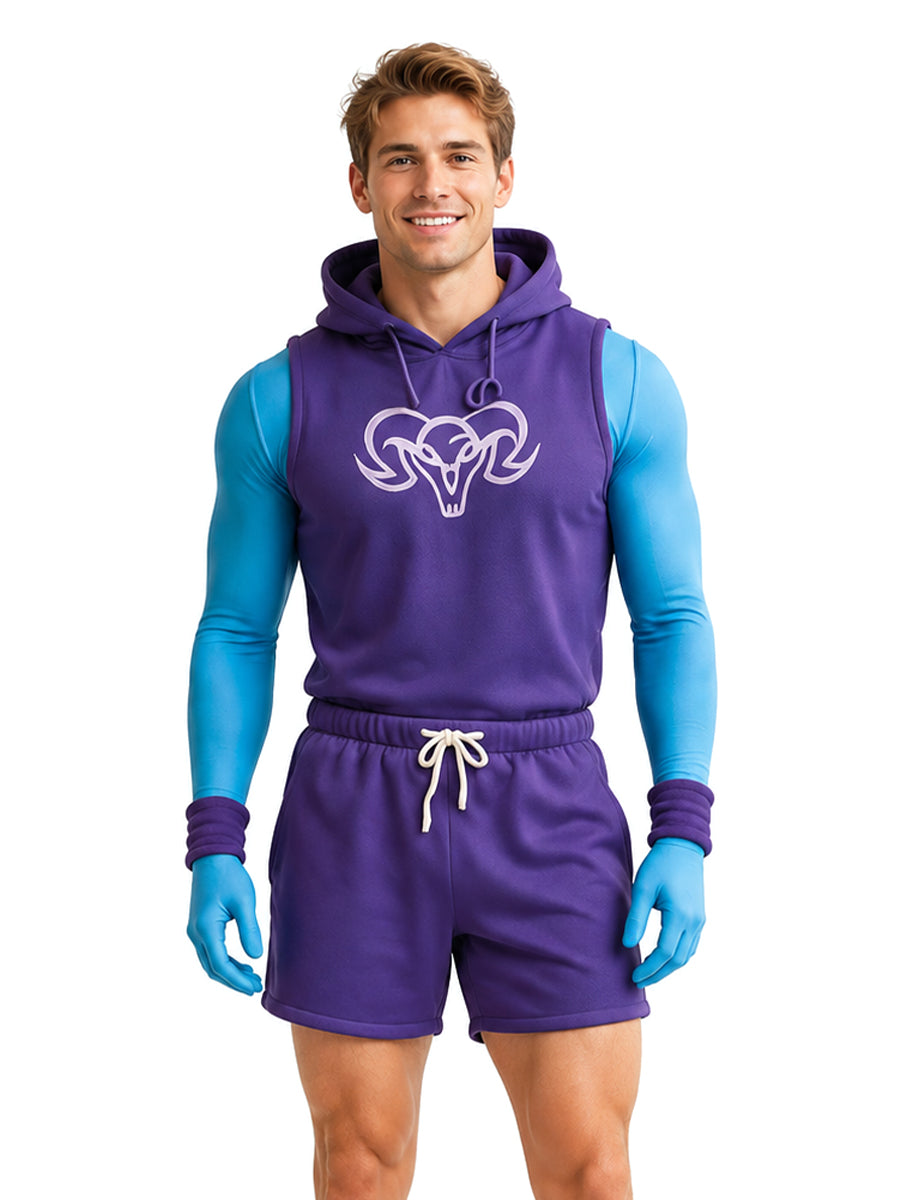 Men Cosplay Costume Skull Villain