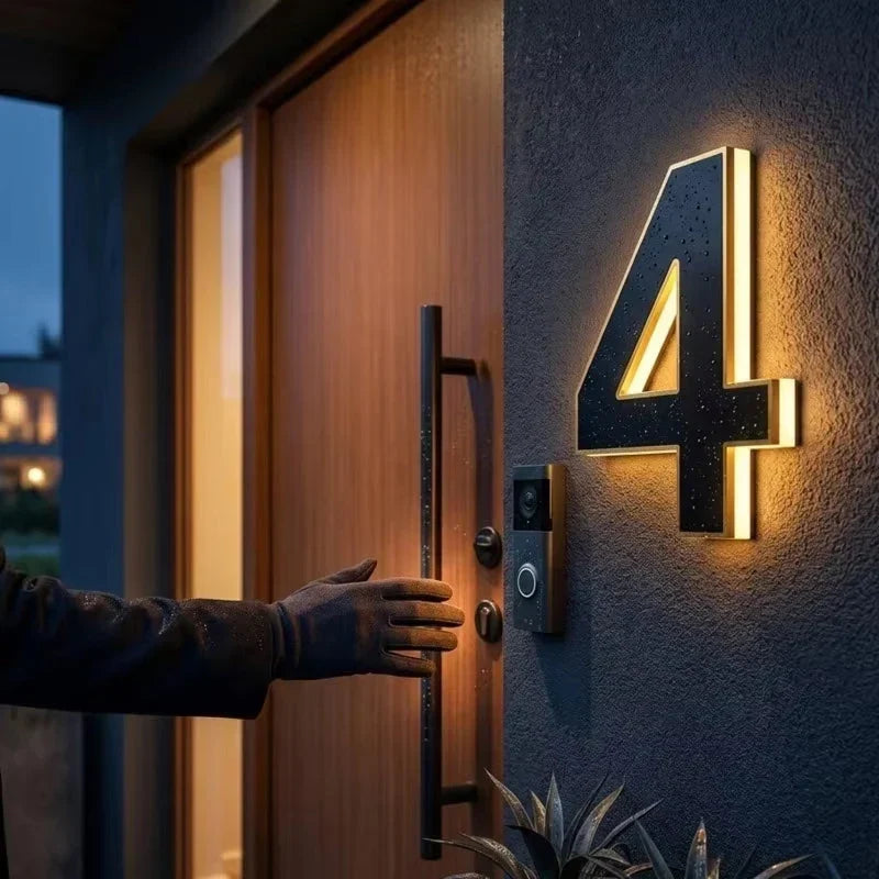 Solar House Numbers Automatic LED Backlighting - Image 2