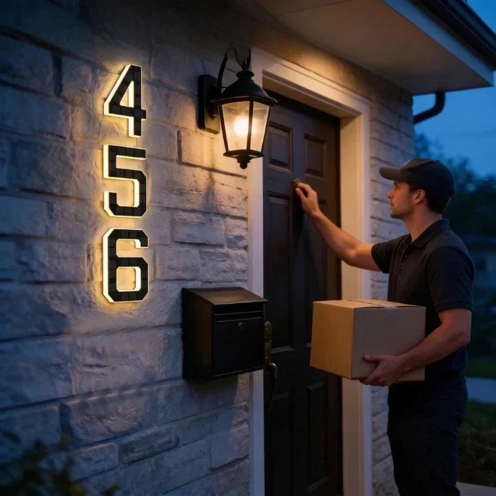 Solar House Numbers Automatic LED Backlighting - Image 3