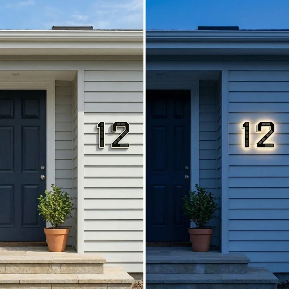 Solar House Numbers Automatic LED Backlighting - Image 5