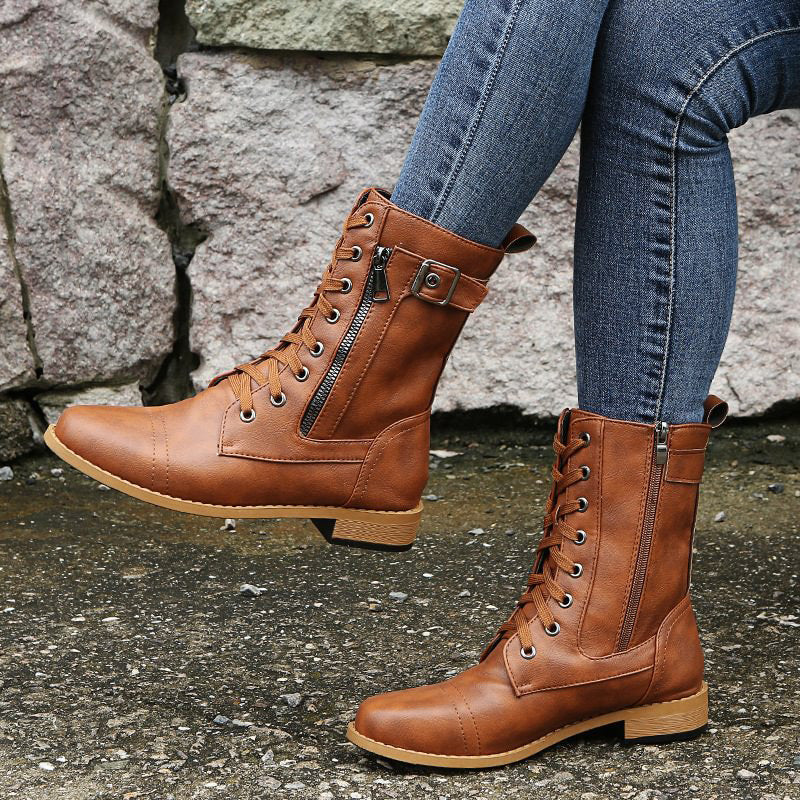 Women’s Supportive Side Zip Ankle Comfort Boots