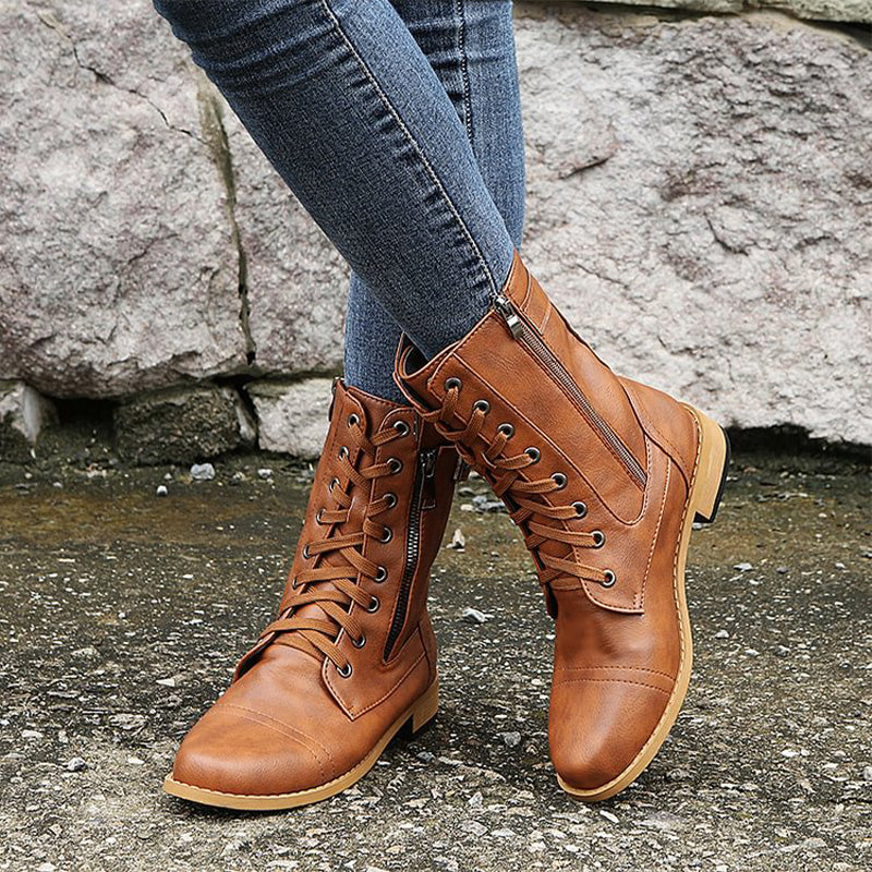 Women’s Supportive Side Zip Ankle Comfort Boots