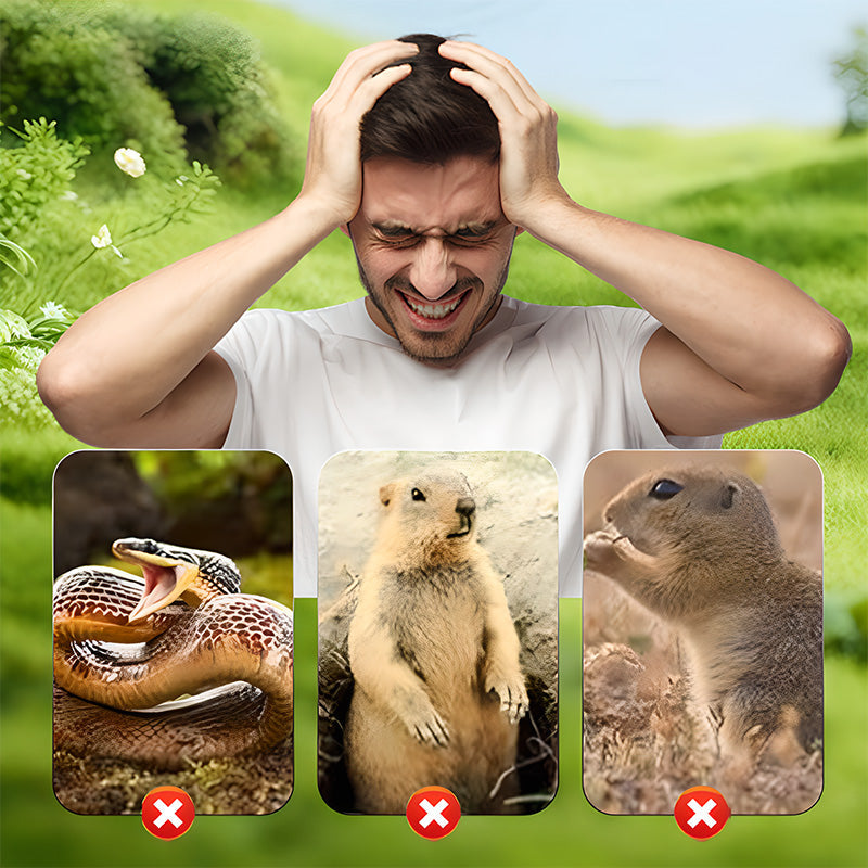 Solar Mole Repellent Stakes Waterproof Gopher Vole Repeller Lawn - Image 7
