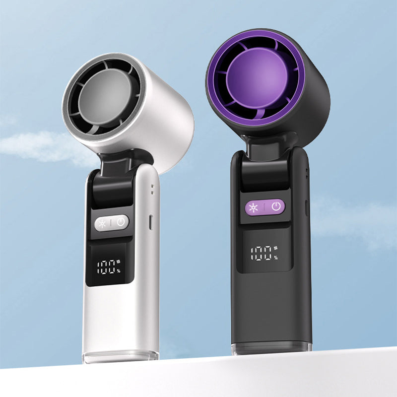 Portable Neck Fan Rechargeable Handheld Mini Ice Cooling Personal Fan