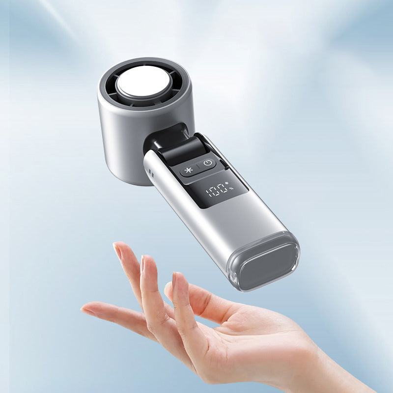 Portable Neck Fan Rechargeable Handheld Mini Ice Cooling Personal Fan - Image 3