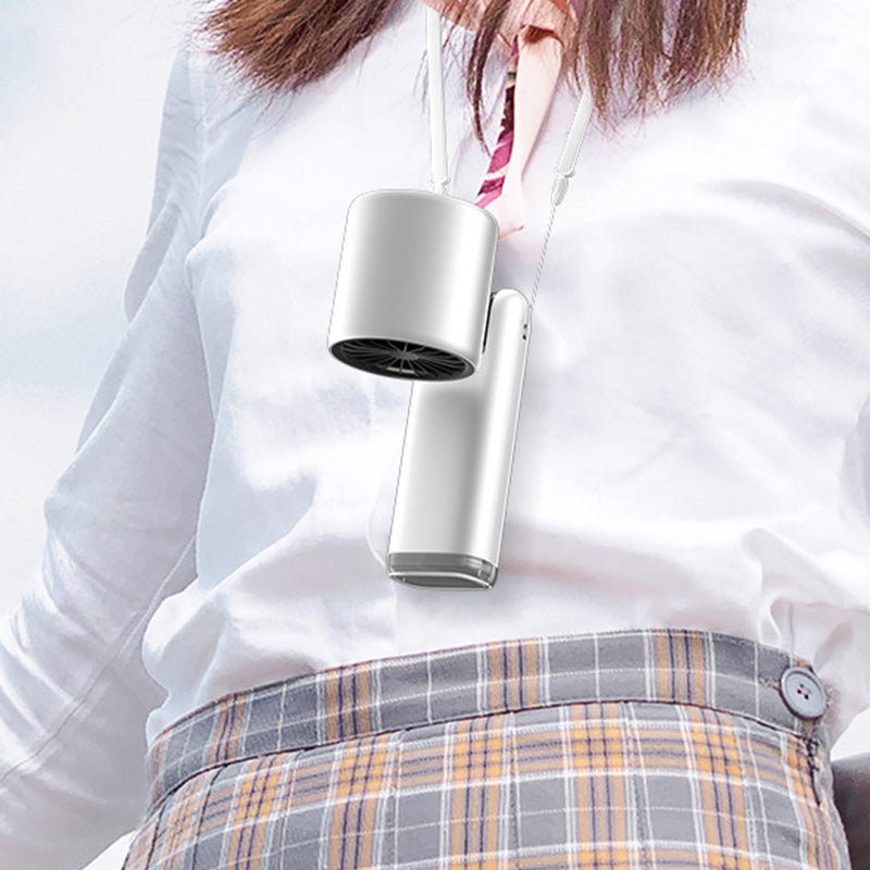 Portable Neck Fan Rechargeable Handheld Mini Ice Cooling Personal Fan - Image 6