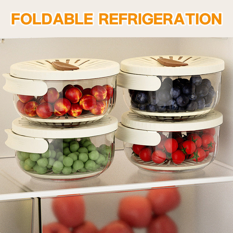 Berry Keeper Colander Fruit Storage Container Fridge Washing Bowl Strainer - Image 3