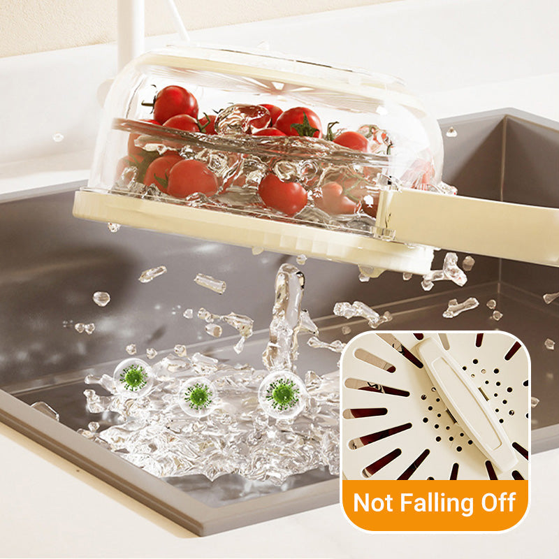 Berry Keeper Colander Fruit Storage Container Fridge Washing Bowl Strainer - Image 2