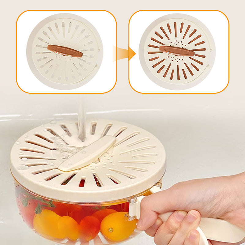 Berry Keeper Colander Fruit Storage Container Fridge Washing Bowl Strainer - Image 6