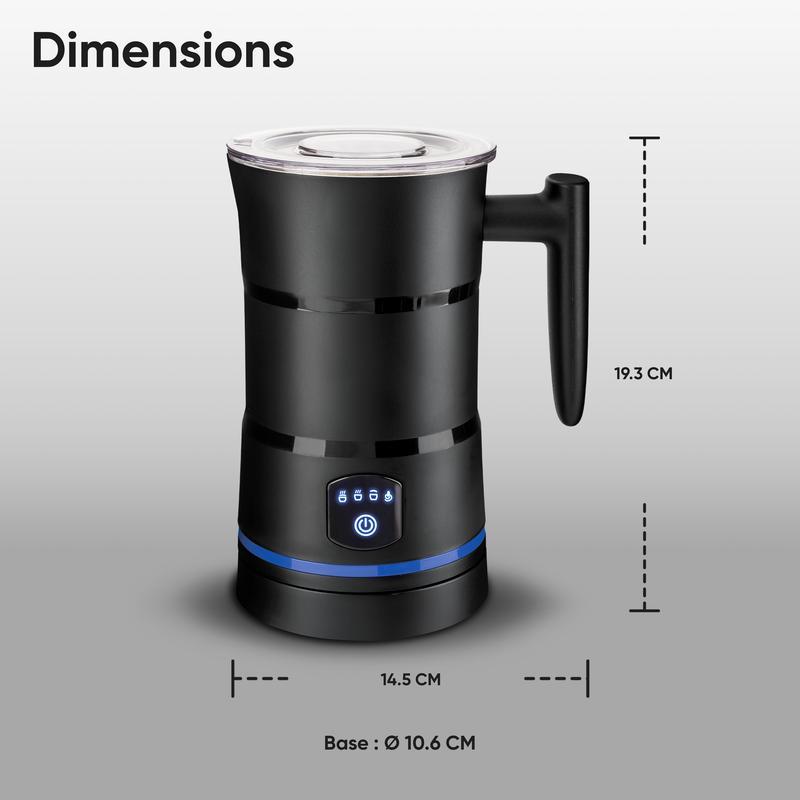 Electric Milk Frother Automatic Stainless Steel Hot Cold Foam Maker Steamer - Image 3