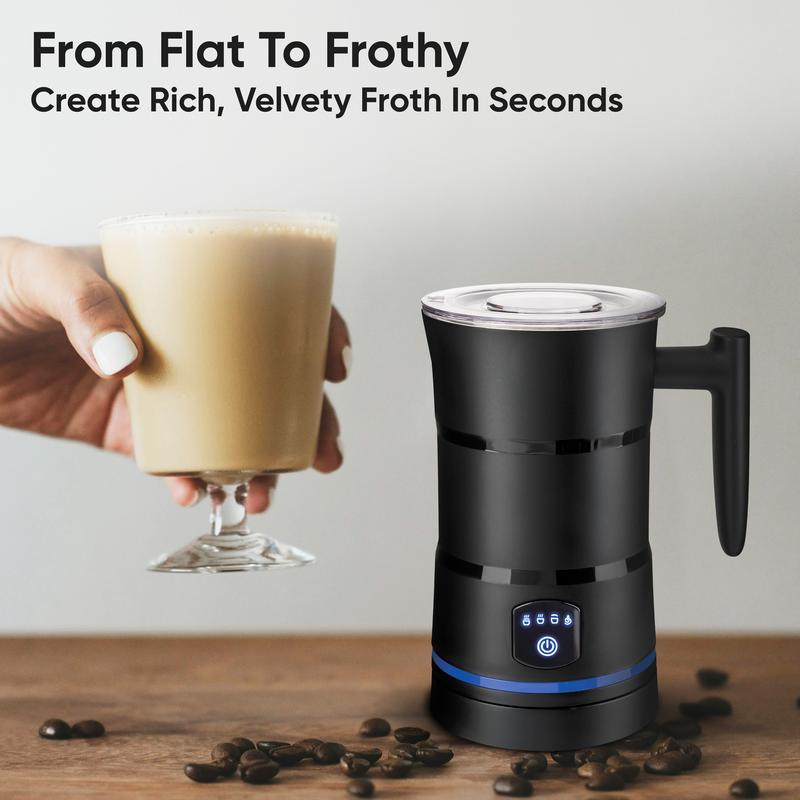 Electric Milk Frother Automatic Stainless Steel Hot Cold Foam Maker Steamer - Image 5