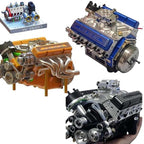 CNC Metal Mini V8 OHV Engine Model Kit Gas Powered - Image 11